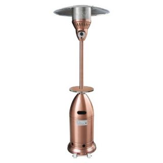 Tall Tapered Propane Patio Heater with Table   Copper