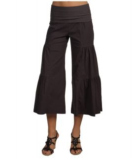 XCVI Cropped Side Tier Palazzo Womens Casual Pants (Gray)