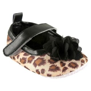 Luvable Friends Infant Girls Leopard Mary Jane Shoe   Brown 6 12 M