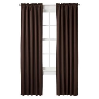 Room Essentials Thermal Window Panel Pair   Brown (42x84)