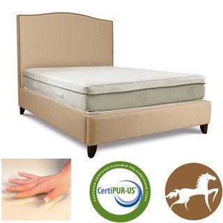 Christopher Knight 11 inch King size Smooth Top Aloe Gel Memory Foam Mattress With Two Bonus Pillows