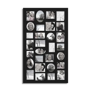 Adeco Adeco 29 opening Black Multi size Collage Picture Frame Black Size 4x6