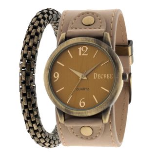 Decree Metal Chain or Leather Watch, Womens