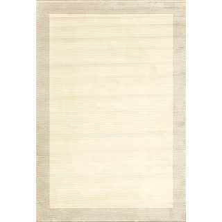 Settat Cream Bordered Wool Area Rug (710x11)