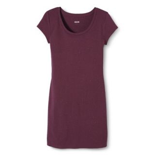 Mossimo Supply Co. Juniors T Shirt Dress   Burgundy Air L(11 13)