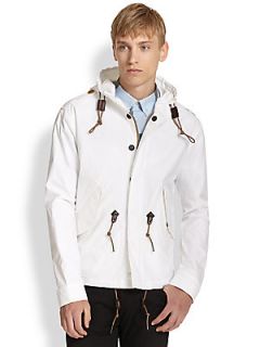 Burberry Brit Poplin Rainwear Jacket   White