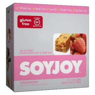 SOYJOY Strawberry Whole Soy and Fruit Bar   12 Count