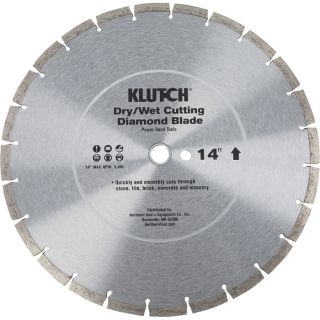 Klutch 14 Inch Segmented Diamond Blade