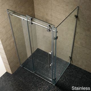 Vigo 60 inch Frameless 0.375 inch Shower Enclosure With Clear Glass