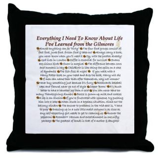  Gilmore Life Lessons Throw Pillow