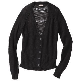 Mossimo Supply Co. Juniors Pointelle Back Cardigan   Black L(11 13)