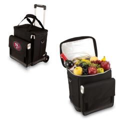 Picnic Time Black San Francisco 49ers Cellar With Trolley