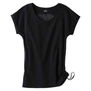 C9 by Champion Womens Yoga Layering Top With Side Tie   Black S