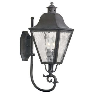 High Falls Charcoal 2 light Traditional Outdoor Wall Sconce