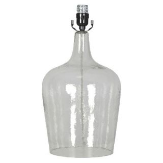 Threshold Artisan Glass Jug Lamp Base Large   Clear (Includes CFL Bulb)