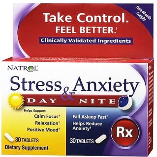 Natrol   Stress Anxiety Day & Night Formula 30 Day Supply   60 Tablets
