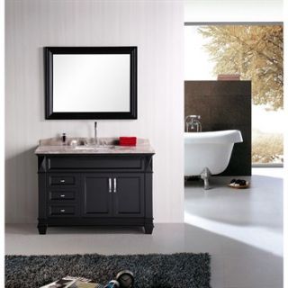 Design Element Hudson 48 Single Sink bathroom vanity set   Espresso