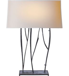 Studio Aspen 2 Light Table Lamps in Hand Painted Blackened Rust S3051BR NP