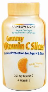Rainbow Light   Gummy Vitamin C Slices Tangy Tangerine Flavor 250 mg.   90 Gummies