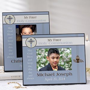 Personalized Communion Picture Frame for Boys