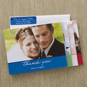 Personalized Wedding Photo Thank You Cards