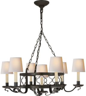 Suzanne Kasler Margarite 7 Light Chandeliers in Aged Iron With Wax SK5102AI