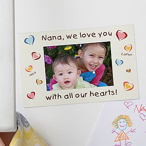 Personalized Magnet Photo Frame   All Our Hearts