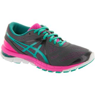ASICS GEL Excel33 3 ASICS Womens Running Shoes Charcoal/Emerald/Hot Pink