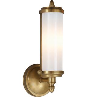 Thomas Obrien Merchant 1 Light Bathroom Vanity Lights in Hand Rubbed Antique Brass TOB2206HAB WG