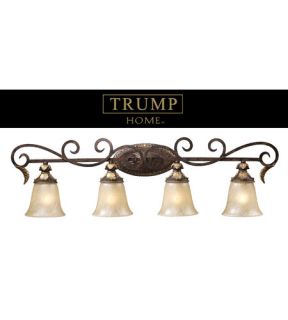 Regency 4 Light Bathroom Vanity Lights in Burnt Bronze 2153/4