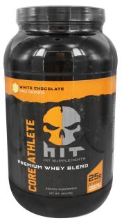 HIT Supplements   Core Athlete Premium Whey Protein Blend White Chocolate   904.29 Grams
