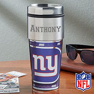 Personalized NFL Football Travel Mug   New York Giants
