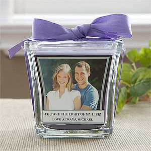 Personalized Photo Candles   For My Love   Lavender & Linen