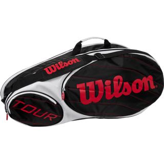 Wilson Tour Black 6 Pack Bag Wilson Tennis Bags