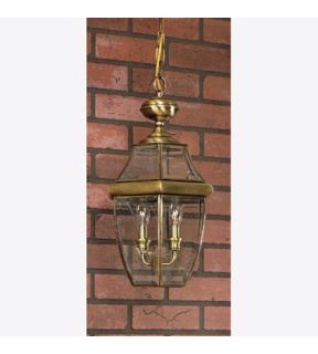 Newbury 3 Light Outdoor Pendants/Chandeliers in Antique Brass NY1179A