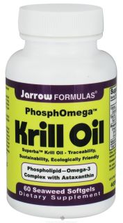 Jarrow Formulas   PhosphOmega Krill Oil   60 Softgels