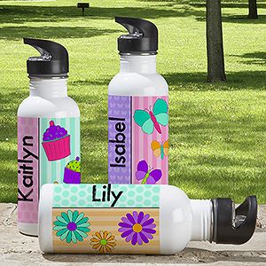 Personalized Water Bottle for Girls   Just For Her