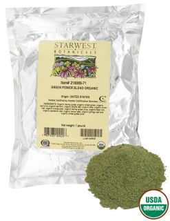 Starwest Botanicals   Bulk GreenPower Blend Organic   1 lb.