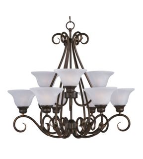 Pacific 9 Light Chandeliers in Kentucky Bronze 2658MRKB