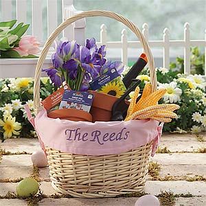 Personalized Easter Gift Baskets   Pink