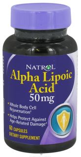 Natrol   Alpha Lipoic Acid 50 mg.   60 Capsules