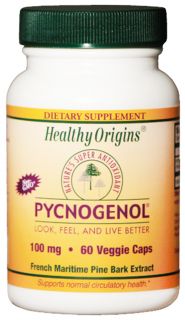 Healthy Origins   Pycnogenol 100 mg.   60 Vegetarian Capsules