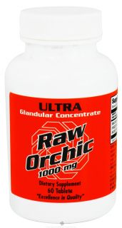 Ultra Enterprises   Raw Orchic 1000 mg.   60 Tablets