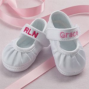 Personalized Mary Jane Girls Baby Shoes