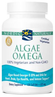 Nordic Naturals   Algae Omega Vegetarian Omega 3   120 Softgels