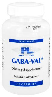 Progressive Laboratories   GABA Val Natural Calmative   60 Capsules