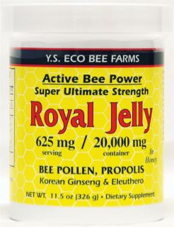 YS Organic Bee Farms   Alive Bee Power Royal Jelly Paste 20000 mg.   11.5 oz.