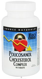 Source Naturals   Policosanol Cholesterol Complex   90 Tablets