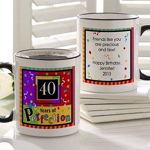 Personalized Birthday Coffee Mugs   Aged to Perfection