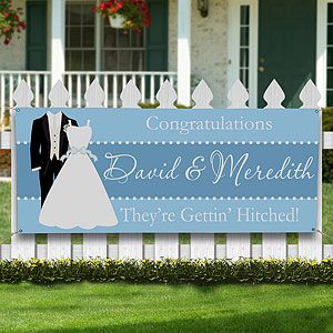 Personalized Wedding Shower Party Banner